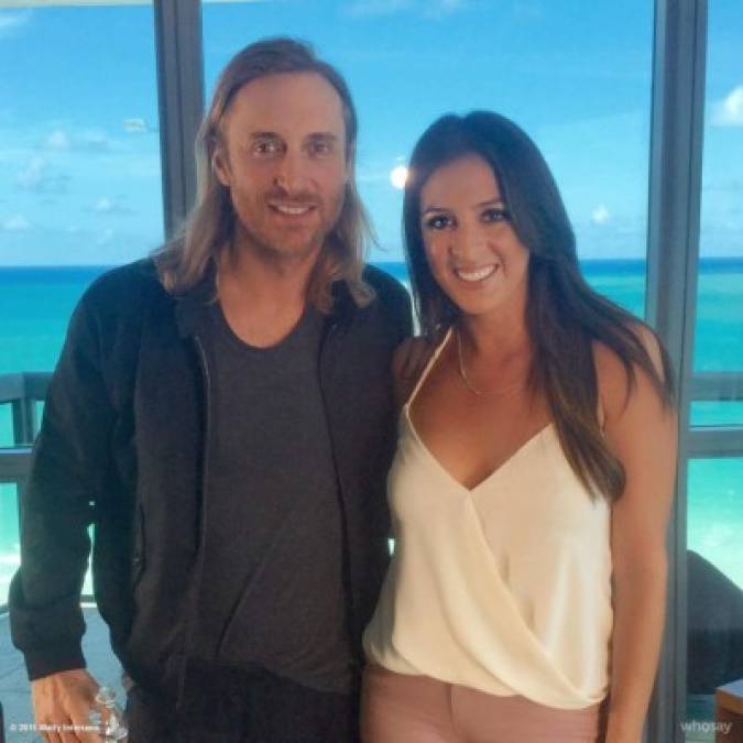 David Guetta junto a Maity Interiano.