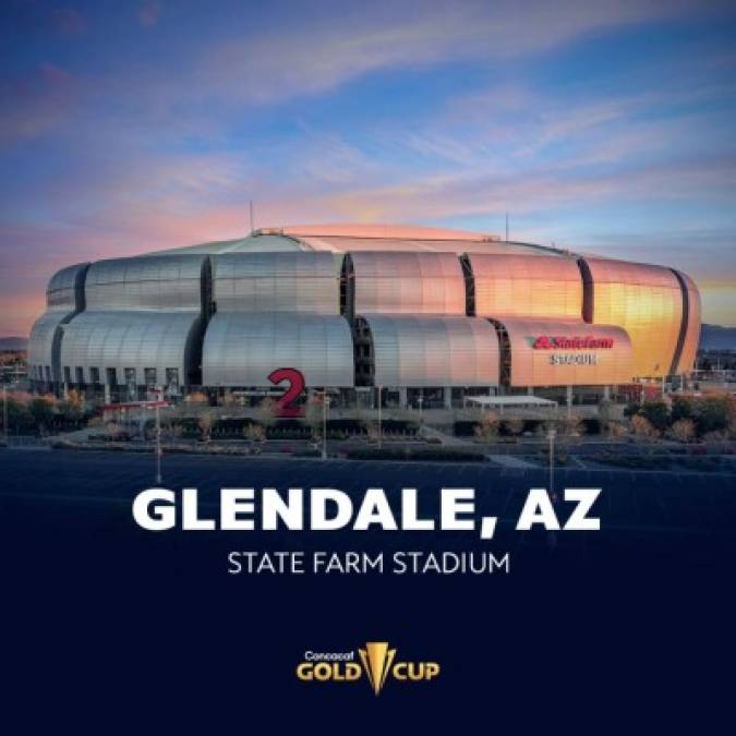 State Farm Stadium (Glendale, Arizona) - Es un estadio de fútbol y de la NFL. Alberga los partidos que disputa como local los Arizona Cardinals.