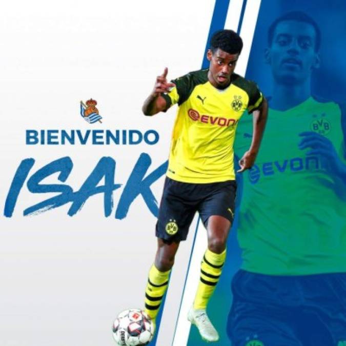 La Real Sociedad ha fichado al delantero sueco Alexander Isak por diez millones de euros por cinco temporadas. Lo llaman el 'Ibrahimovic negro'. El Real Madrid lo quiso hace dos temporadas, pero se fue al Borussia Dortmund. La pasada temporada jugó cedido en el Willem II de Holanda.