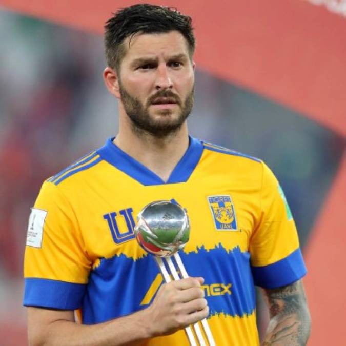 Gignac logró el título de goleo de Mundial de Clubes edición 2020. El delantero de Tigres marcó tres goles en Qatar.