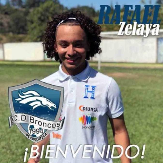 Rafael Zelaya, el joven futbolista es nuevo refuerzo del Broncos de Choluteca.