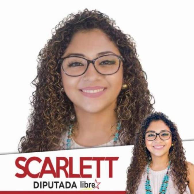 Scarlett Villanueva va en la casilla 9 por el partido Libre en el departamento de Atlántida.