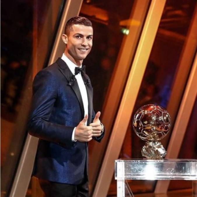 Cristiano Ronaldo y su quinto Balón de Oro.