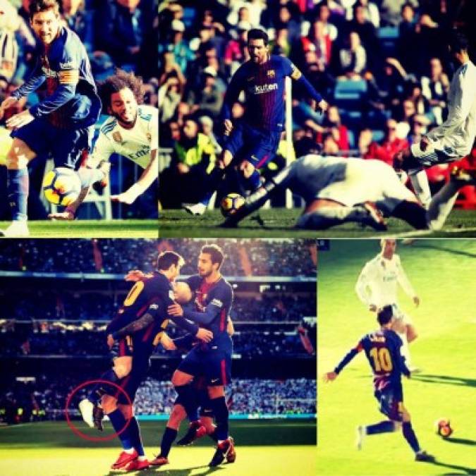 Así fue la jugada de Messi, sin un taco, para el tercer gol del Barcelona que marcó Aleix Vidal.