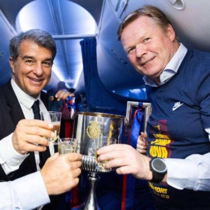 La junta directiva de Joan Laporta anunció, tras la reunión ordinaria celebrada en las instalaciones del Camp Nou, que el técnico del Barcelona Ronald Koeman seguirá como entrenador del primer equip de cara a la próxima campaña. Foto Facebook Barcelona.