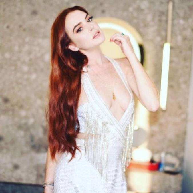La actriz también aprovechó para promocionar su nuevo reality show para MTV 'Lindsay Lohan’s Beach Club' que estrenará en enero 2019.