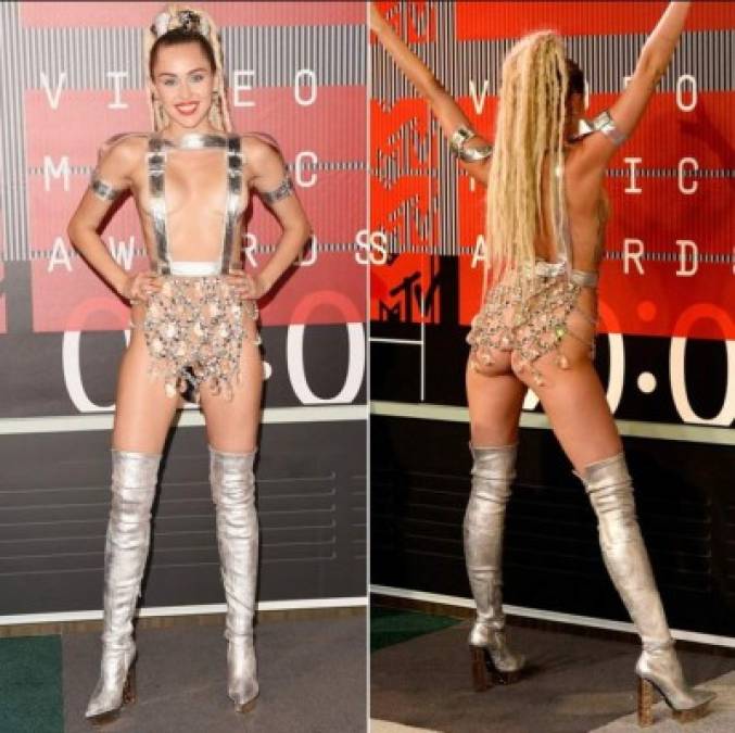 3. Miley cyrus - 2015<br/><br/>Cuando la ex estrella de Disney quería desligarse de su imagen de niña comenzó a llegar semi desnuda a los eventos, al menos sus pantorrillas no pasaron frío.