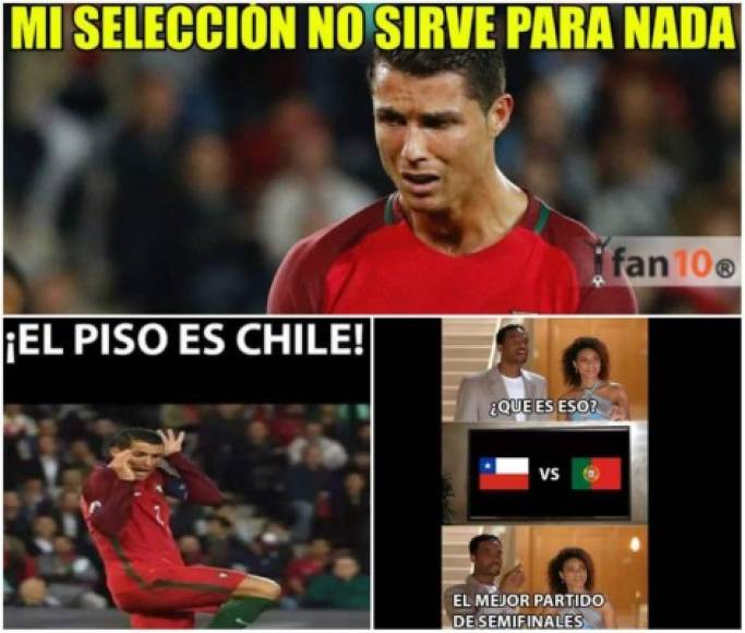 Cristiano Ronaldo y Portugal han sido eliminados de la Copa Confederaciones al caer 3-0 en penales a manos de Chile. Los memes hacen de las suyas.