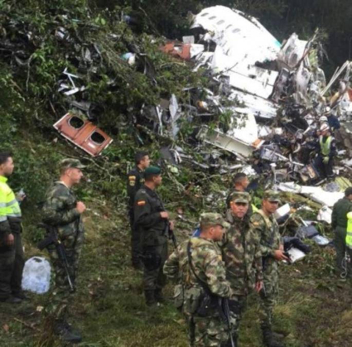 El Chapocoense tenía que disputar el miércoles la final de la Copa Sudamericana ante el colombiano Atlético Nacional.