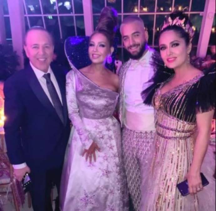 La gala del MET estuvo plagada de famosos latinos en la industria del entretenimiento, como Salma Hayek y Maluma, que no desaprovecharon la oportunidad para posar juntos.