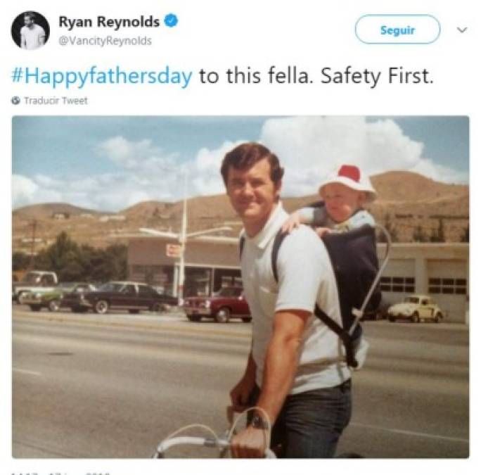 El actor Ryan Reynolds recordó a su padre Jim Reynolds, fallecido en 2015 tras una larga batalla contra el Parkinson.<br/>