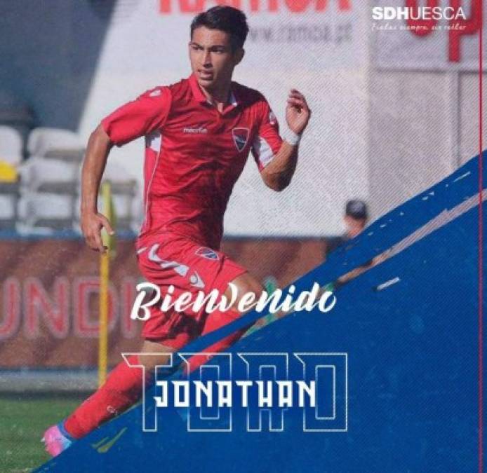 El mediocampista hondureño Jonathan Rubio ha sido anunciado este lunes como nuevo jugador del Huesca de la primera división de España.