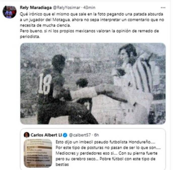 El periodista hondureño Rely Maradiaga, de Televicentro, le respondió a Carlos Albert por sus lamentables palabras.