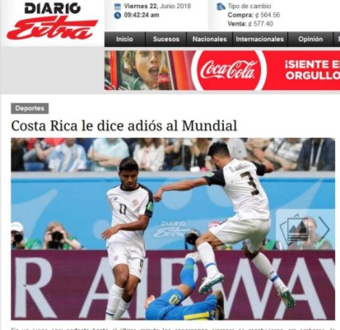 Diario Extra de Costa Rica.