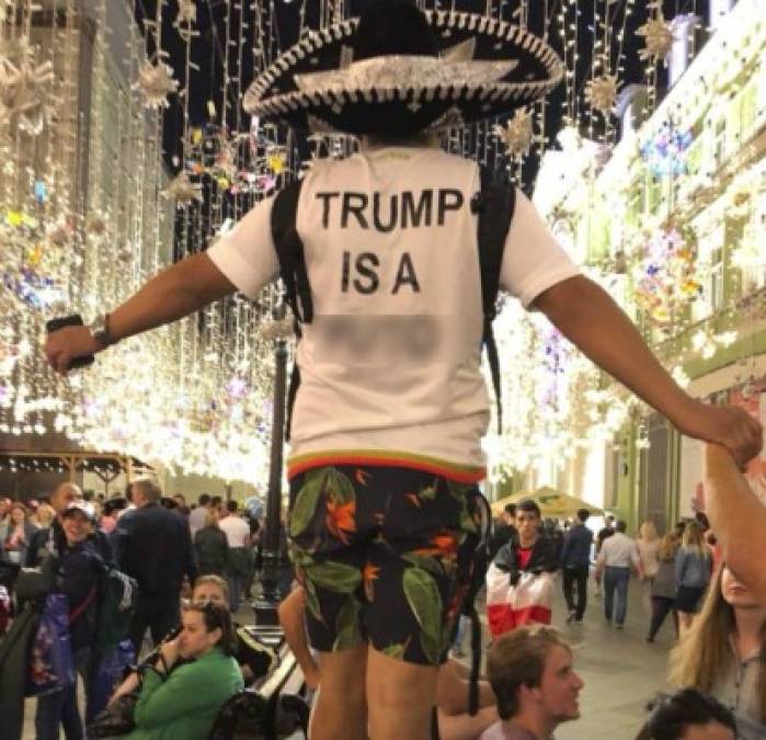 Este aficionado le dedicó el popular grito mexicano a Trump.