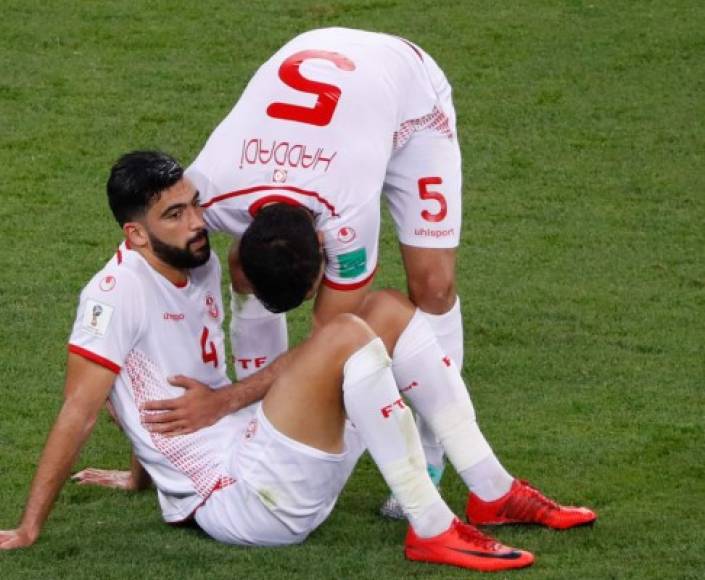 Pese a ganar, los jugadores de Túnez reflejaron tristeza por marcharse del Mundial de Rusia 2018
