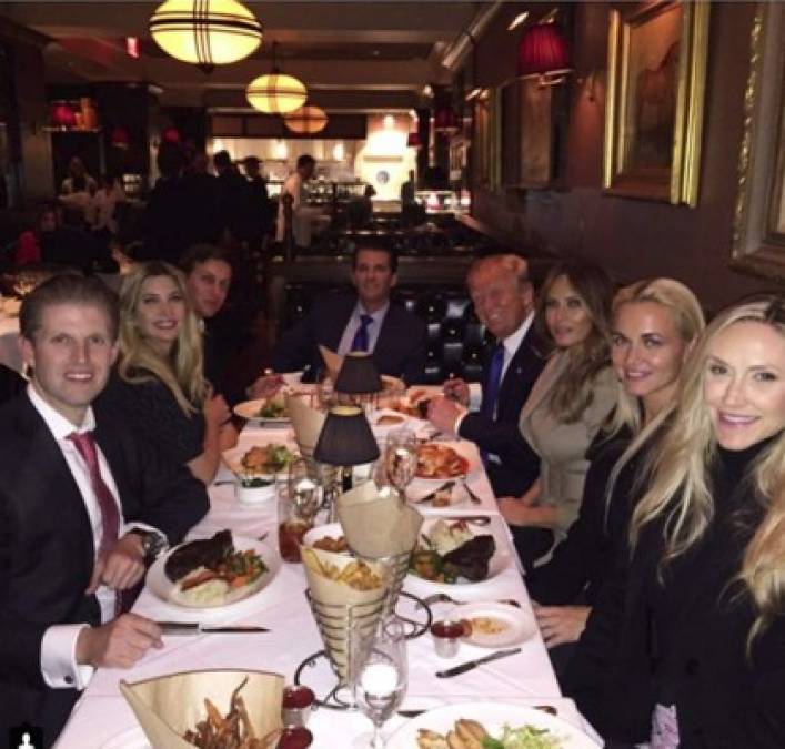 En Noviembre de 2016, la familia Trump se reunió para celebrar la sorpresiva victoria del magnate en las presidenciales.