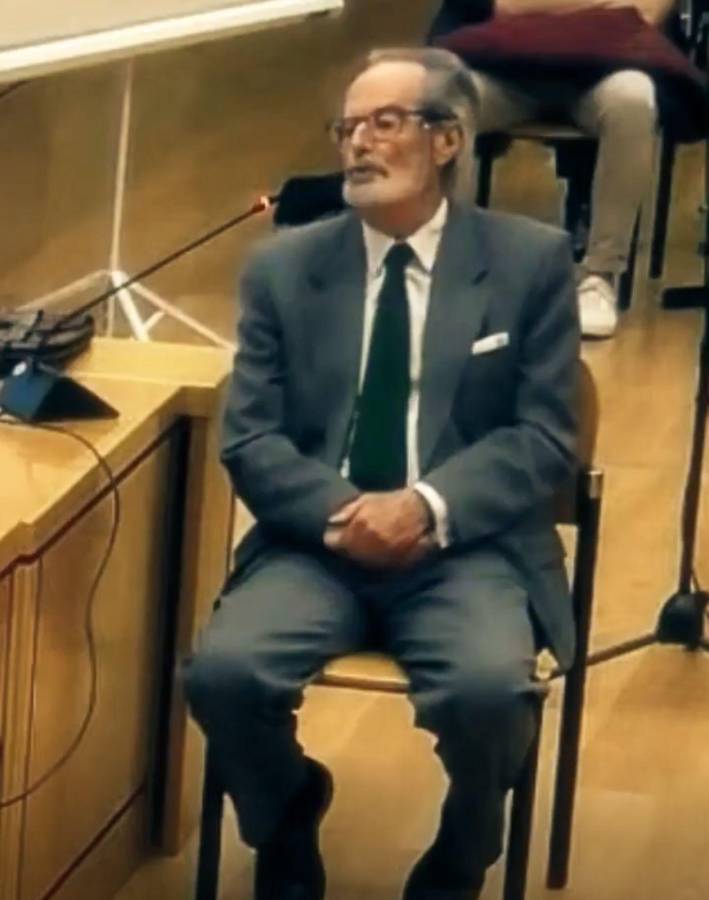 José Manuel Lomas durante el juicio en su contra.