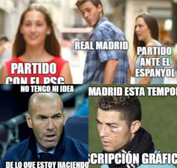El Real Madrid es víctima de burlas en las redes sociales con crueles memes luego de que ha perdido 1-0 ante Espanyol con gol en el último minuto. Mira las mejores imágenes.