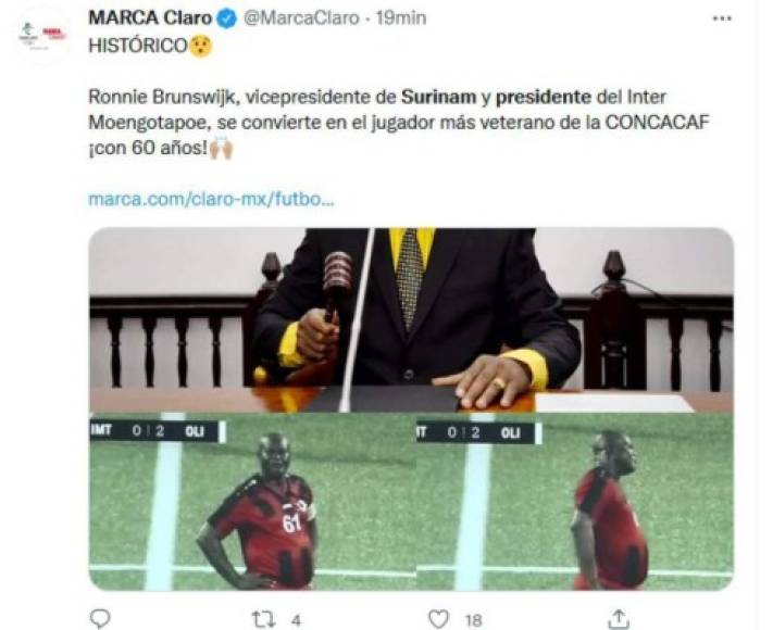 Marca Claro señaló como histórico lo que ocurrió en el juego.