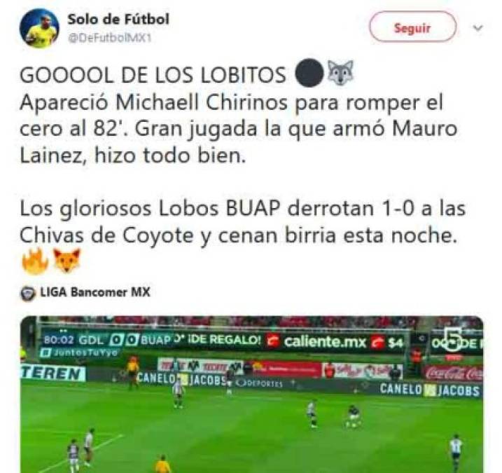 Michaeel Chirinos anotó de cabeza ante las Chivas.
