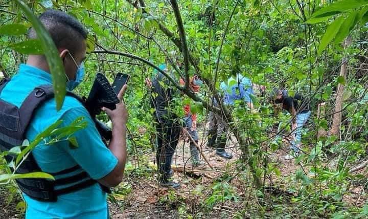 Los cuerpos fueron encontrados en una zona montañosa de la colonia Las Mercedes de La Ceiba.