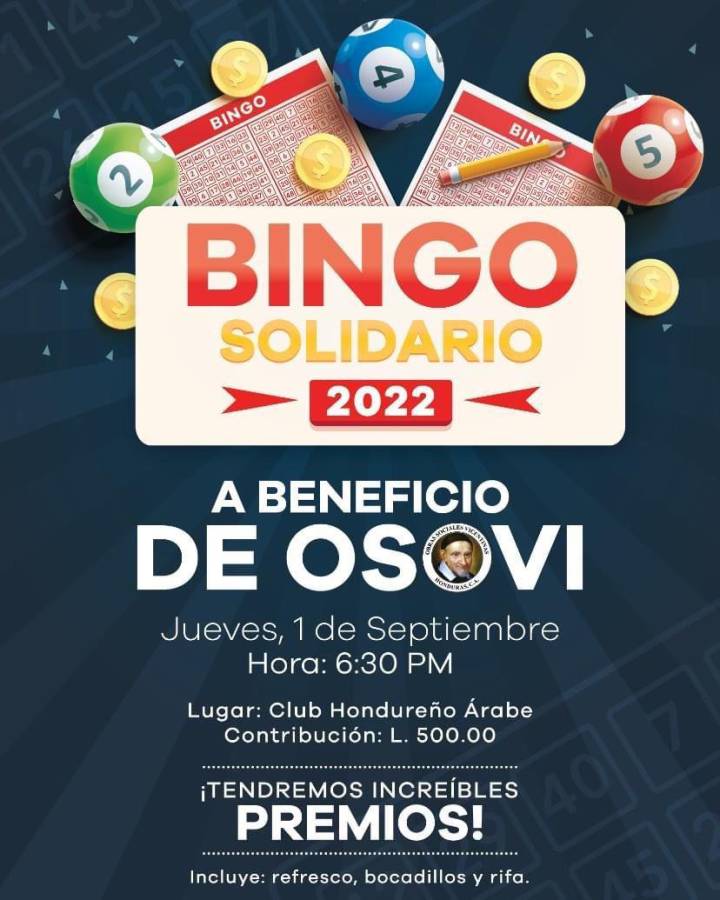 Fundación Obras Sociales Vicentinas prepara un bingo solidario