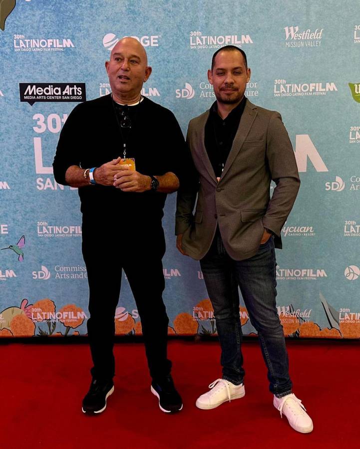 Guillermo Mahchi y Asael Talavera en el San Diego Film Festival.