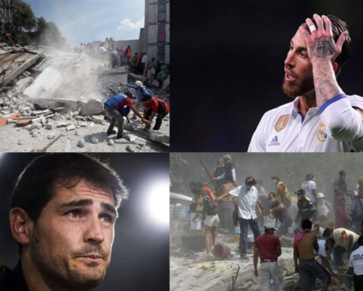 Diferentes personalidades del mundo de los deportes se han solidarizado con México tras sufrir este martes un fuerte terremoto de 7.1 grados que ha dejado más de 100 muertos.