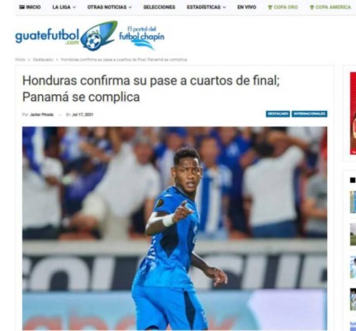 Los medios de Guatemala también se pronunciaron sobre la victoria de la H.