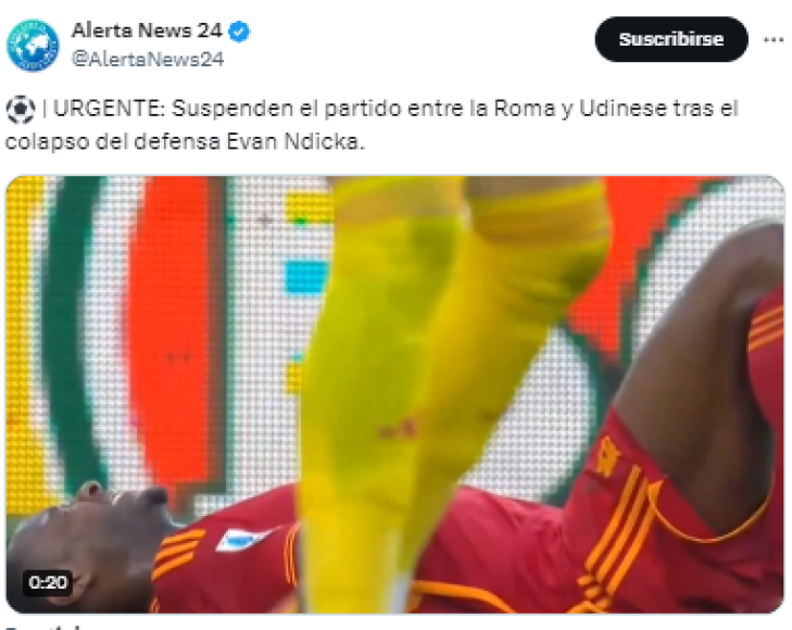 Los capitanes del Roma se acercaron a la grada en la que estaban sus aficionados para explicarles lo sucedido. Todo el estadio del Udinese aplaudió la decisión del colegiado de suspender el duelo.
