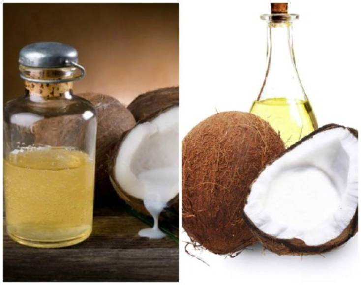 El aceite de coco contiene ácidos grasos que ayudan a eliminar o disminuir la placa que pone amarillos tus dientes. Usa el aceite con tu pasta dental. <br/><br/>Para mejores resultados debe ser una pasta natural.