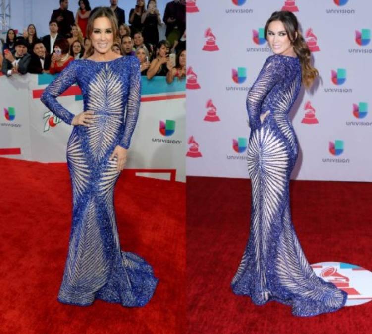 La segunda presentadora de los Latin Grammy Jacqueline Bracamontes.