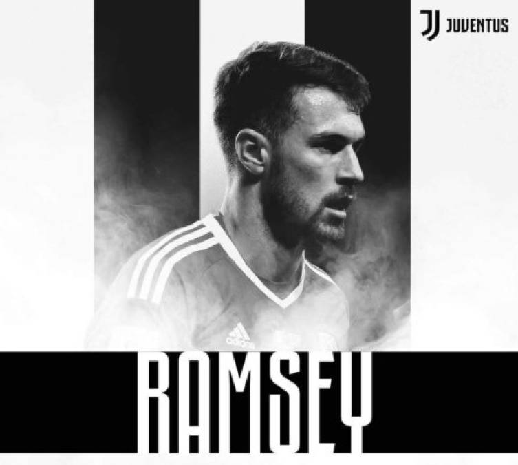 Y el volante galés Aaron Ramsey se suma a la lista de los jugadores que llegarán a la Juventus de forma gratis. Firmó un contrato de cuatro temporadas con la Juventus, club en el que jugará a partir del próximo curso.