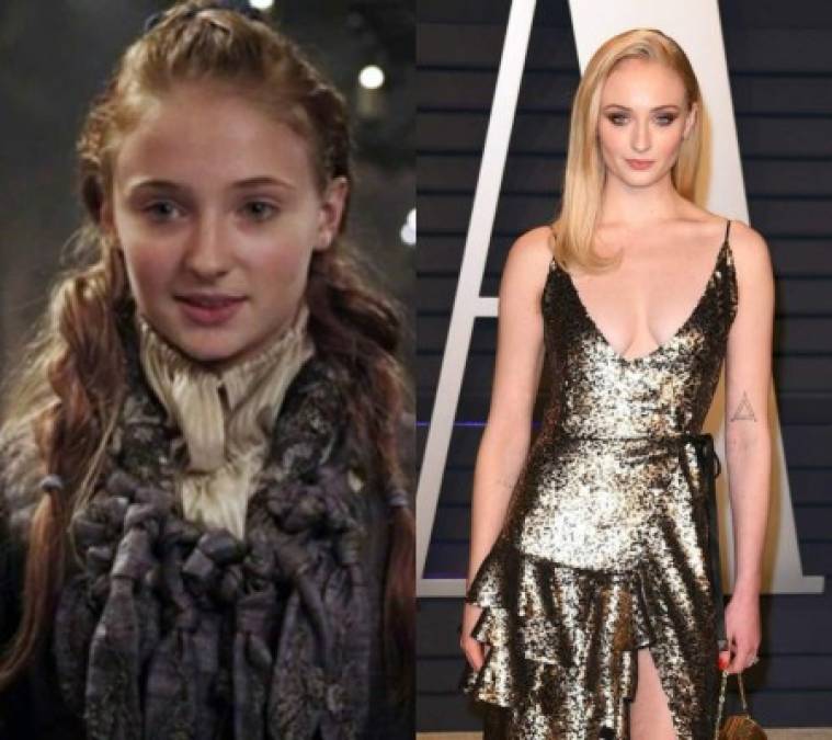 Otra actriz que debutó en televisión con su papel en Game of Thrones fue Sophie Turner, quien da vida a la mayor de las hermanas Stark. La joven británica tenía 14 años cuando empezó a filmar la serie.<br/><br/>Ahora a sus 23 años es una de las candidatas favoritas al Trono de Hierro.<br/><br/>