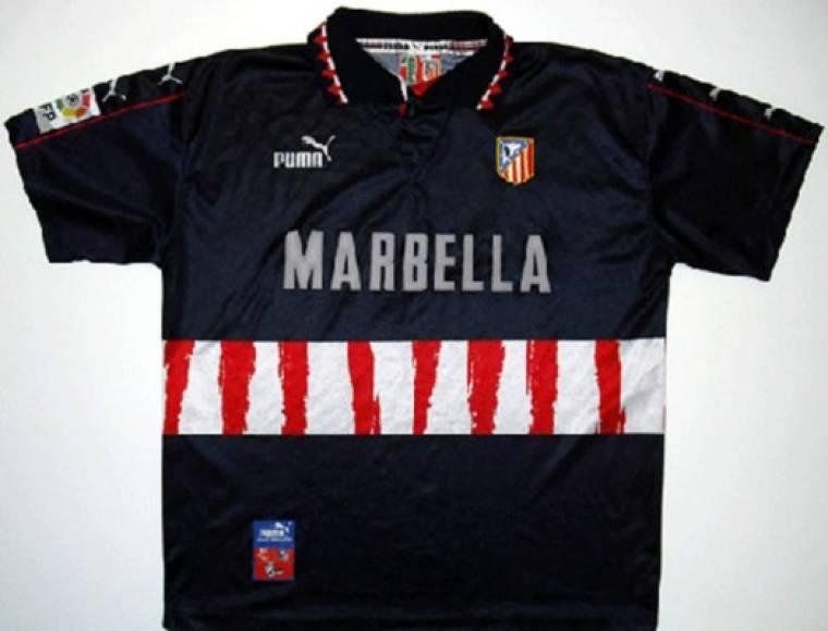 Camiseta del Atlético de Madrid en la temporada 97-98 (Suplente).