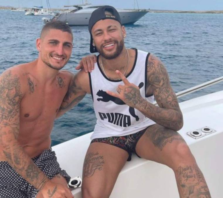 El italiano Marco Verratti es uno de los que acompaña a Neymar en Ibiza.<br/>