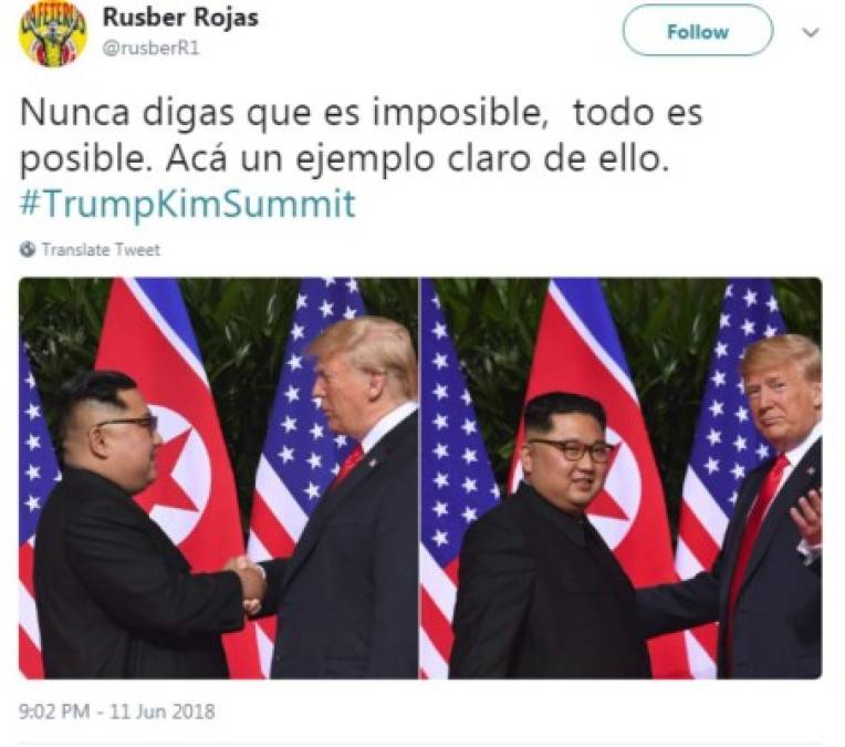 Algunos tuiteros se pusieron optimistas tras la reunión entre Trump y Kim.