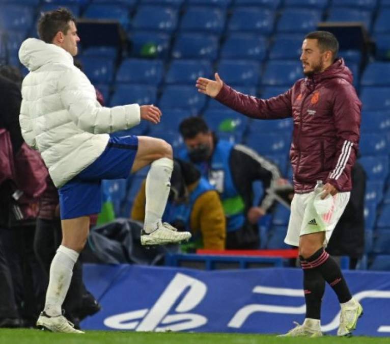 Eden Hazard, el fichaje más caro de la historia del Real Madrid, no fue un factor en la vuelta de semifinales de la Champions frente al Chelsea. Eso sí, el belga está siendo muy criticado por lo que hizo tras el partido. Foto AFP