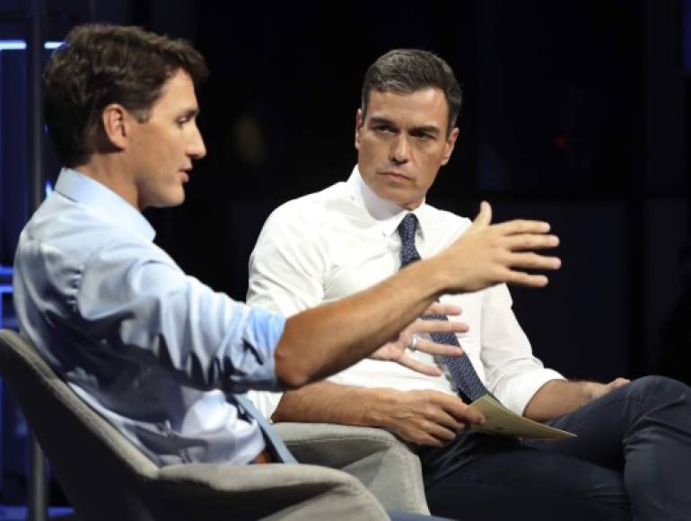 Tras su conferencia de prensa, Sánchez y Trudeau protagonizaron una conversación en el foro Global Progress auspiciado por el primer ministro canadiense y en el que desarrollaron las bases de sus propuestas en favor de una agenda progresista.