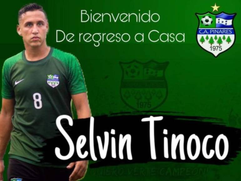 Selvin Ariel Tinoco: Fue fichado por el Atlético Pinares de Ocotepeque.