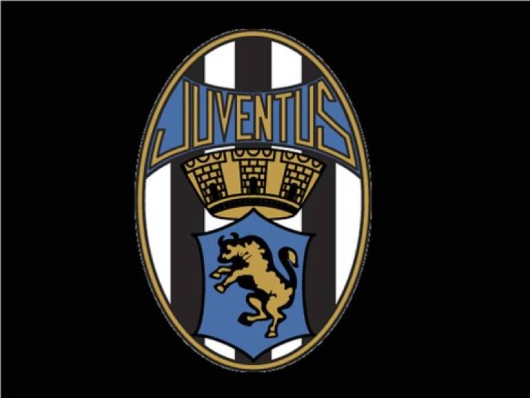 El primer escudo de la Juventus de Italia, fundado el 1 de noviembre de 1897.
