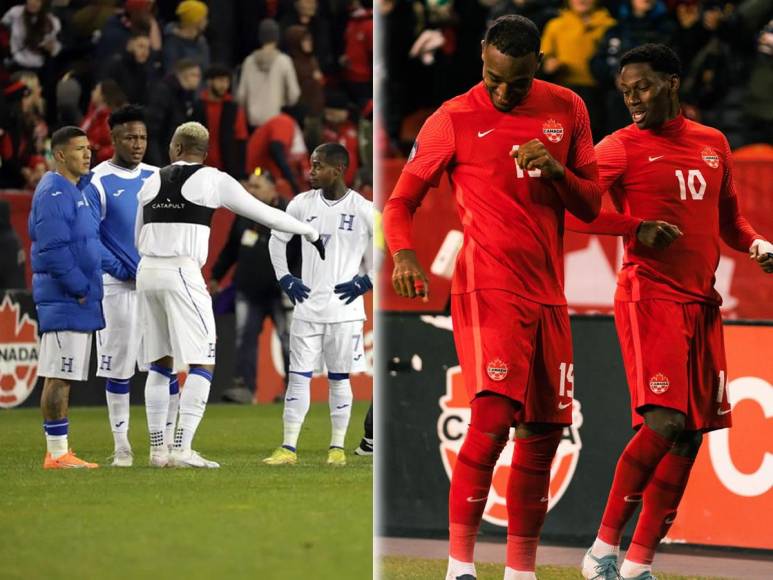 En imágenes la dolorosa derrota que sufrió la Selección de Honduras (4-1) contra Canadá en el estadio BMO Field de Toronto en la última jornada de la Nations League de la Concacaf, quedando eliminada de la Final Four..