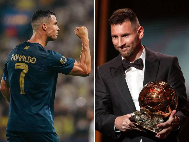 Cristiano Ronaldo apareció en medio de la algarabía del Balón de Oro 2023, futbolista hondureño sorprende con Lionel Messi, los mensajes de figuras, ¿y David Ruiz?