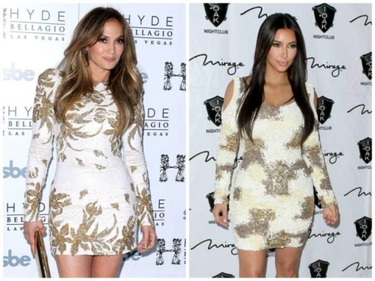 Kim Kardashian copian hasta el último look de Jennifer López.