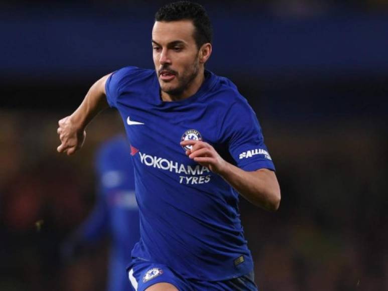 El delantero Pedro Rodríguez (Chelsea, Inglaterra).