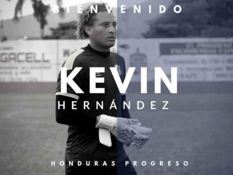 Kevin Hernández: El portero ha sido anunciado oficialmente como nuevo jugador del Honduras Progreso. Llega procedente del Platense.