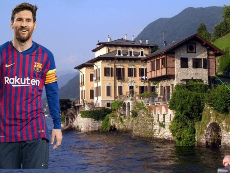 Lionel Messi posee entre sus bienes una mansión en la provincia italiana de Como (Lombardía, norte del país). Un buen lugar para pasar las vacaciones. En la zona en la que Messi se ha comprado la mansión está el Lago di Como, uno de los destinos turísticos y de descanso con más atractivo del país, tanto entre los italianos como para ciudadanos extranjeros de elevado poder adquisitivo.