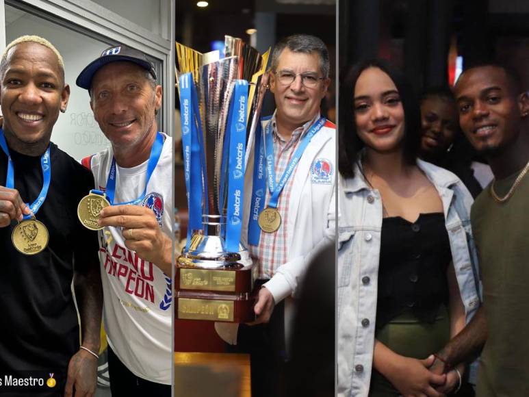 ¡Merecido festejo! El Olimpia se consagró tricampeón de la Liga Nacional de Honduras tras vencer 2-1 al Motagua sobre el final del partido. 