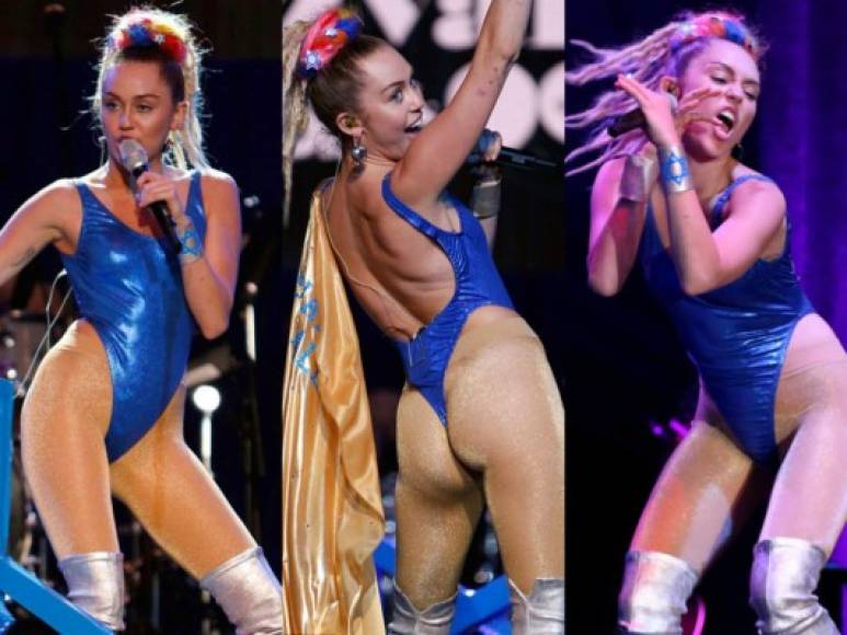Miley Cyrus y su atuendo, que hacía un guiño a Israel, atrajo todas las miradas del evento.
